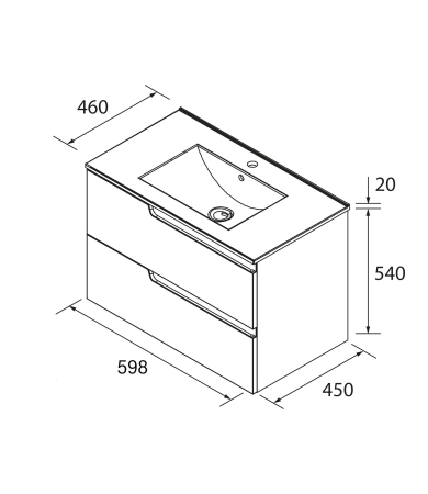 Mēbeļu komplekts SALGAR VIMA Walnut