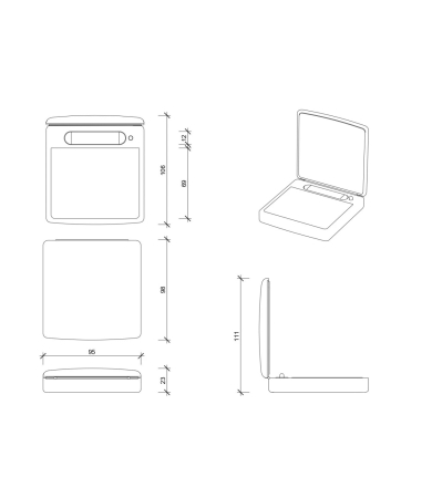 Kosmētiskais spogulis DECOR WALTHER TS 1 LED