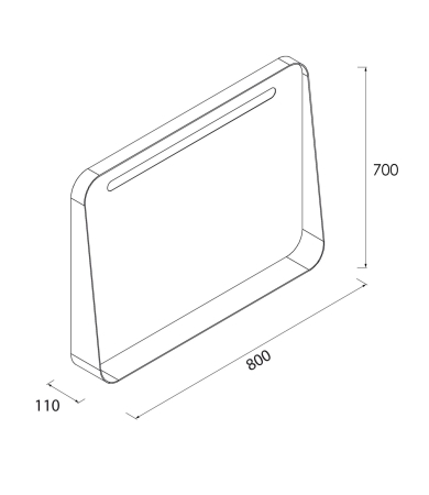 Spogulis SALGAR APOLO  LED (10W) IP44