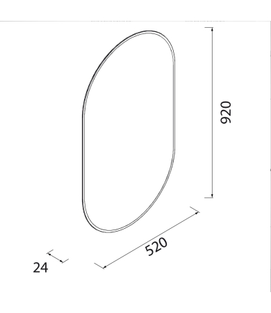 Spogulis SALGAR OLIMPIA  LED (20W) IP44