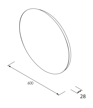 Spogulis SALGAR NORA 5700K LED (10W)  IP44