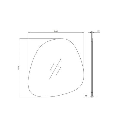 Spogulis MEISSEN KERAMIK KONTRA