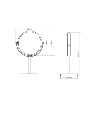 Kosmētiskais spogulis BEMETA