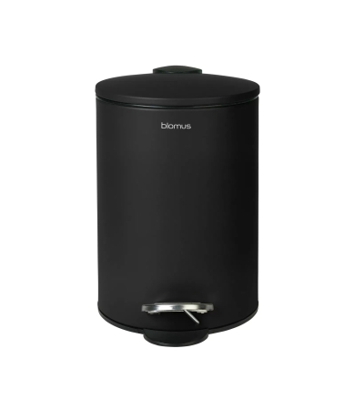 Atkritumu tvertne ar pedāli BLOMUS TUBO BLACK MATT