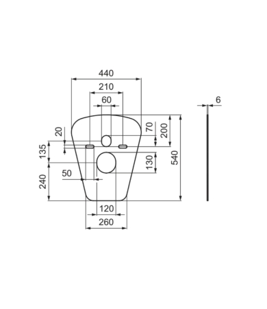 Porolona blīve IDEAL STANDARD PROSYS