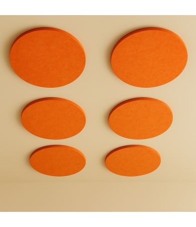 Akustiskais panelis SLALOM T FRAME CEILING PETFELT Orange 9 D120x5cm