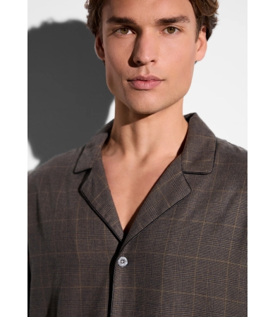 Pidžama ar garām biksēm ZIMMERLI COZY FLANNEL S