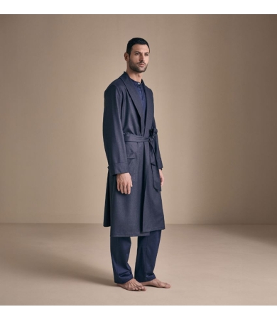 Vīriešu halāts FRETTE PILOT L navy blue