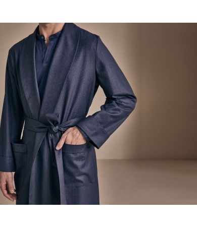 Vīriešu halāts FRETTE PILOT L navy blue